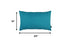 Set of 2 Teal Modern Lumbar Throw Pillows